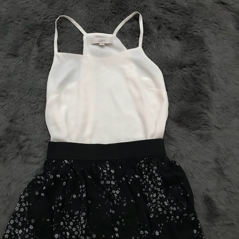 Cute white LOFT cami top